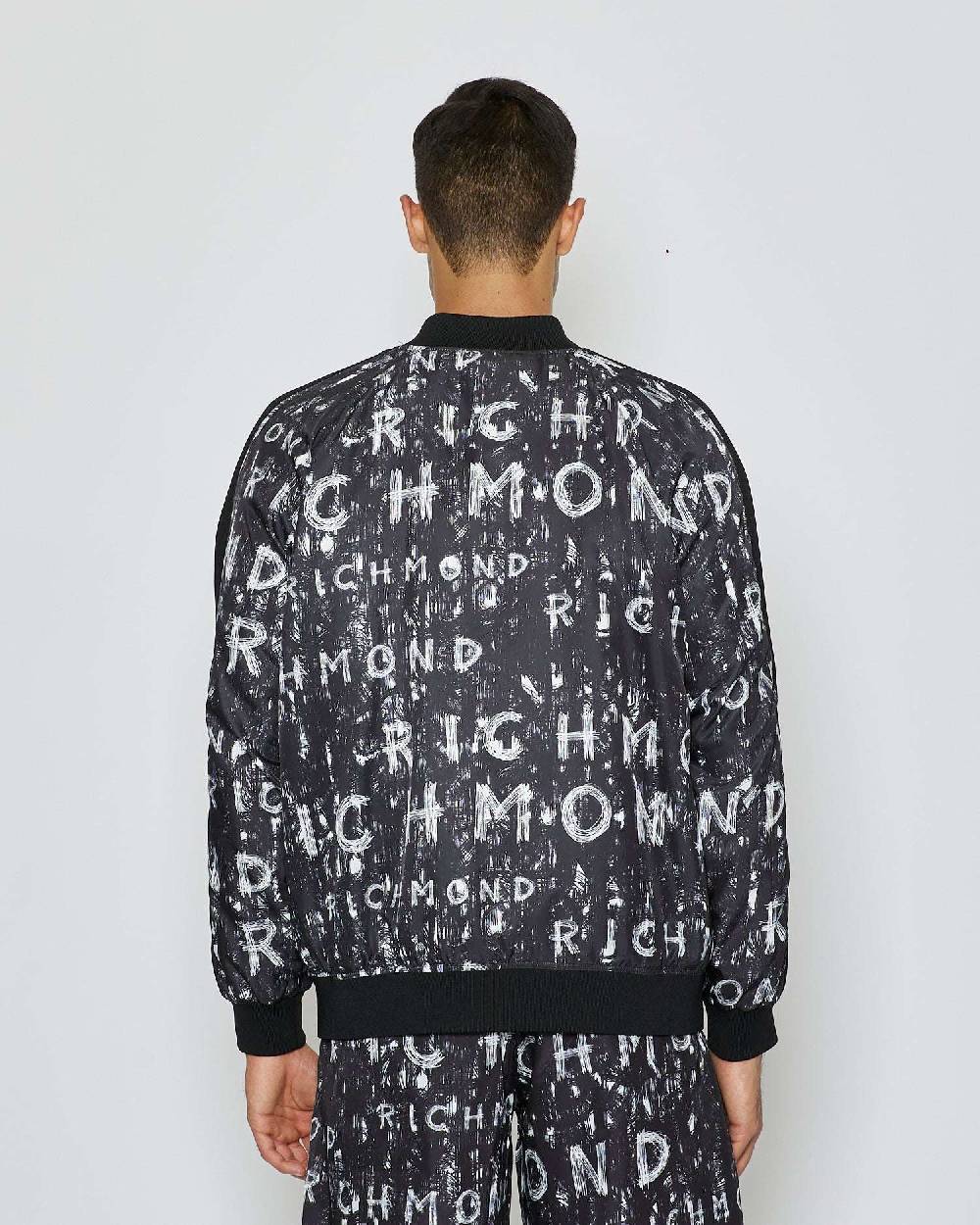 John Richmond Bomber con pattern decorativo allover Prezzo Ridotto