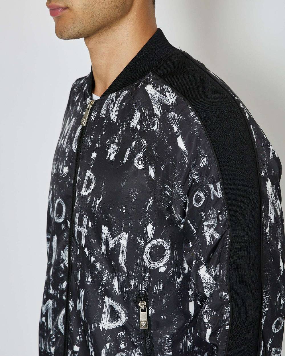 John Richmond Bomber con pattern decorativo allover Prezzo Ridotto