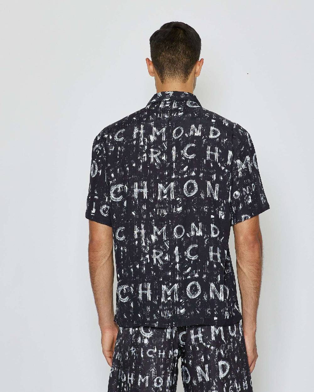 John Richmond Camicia con pattern tone sur tone Convenienza