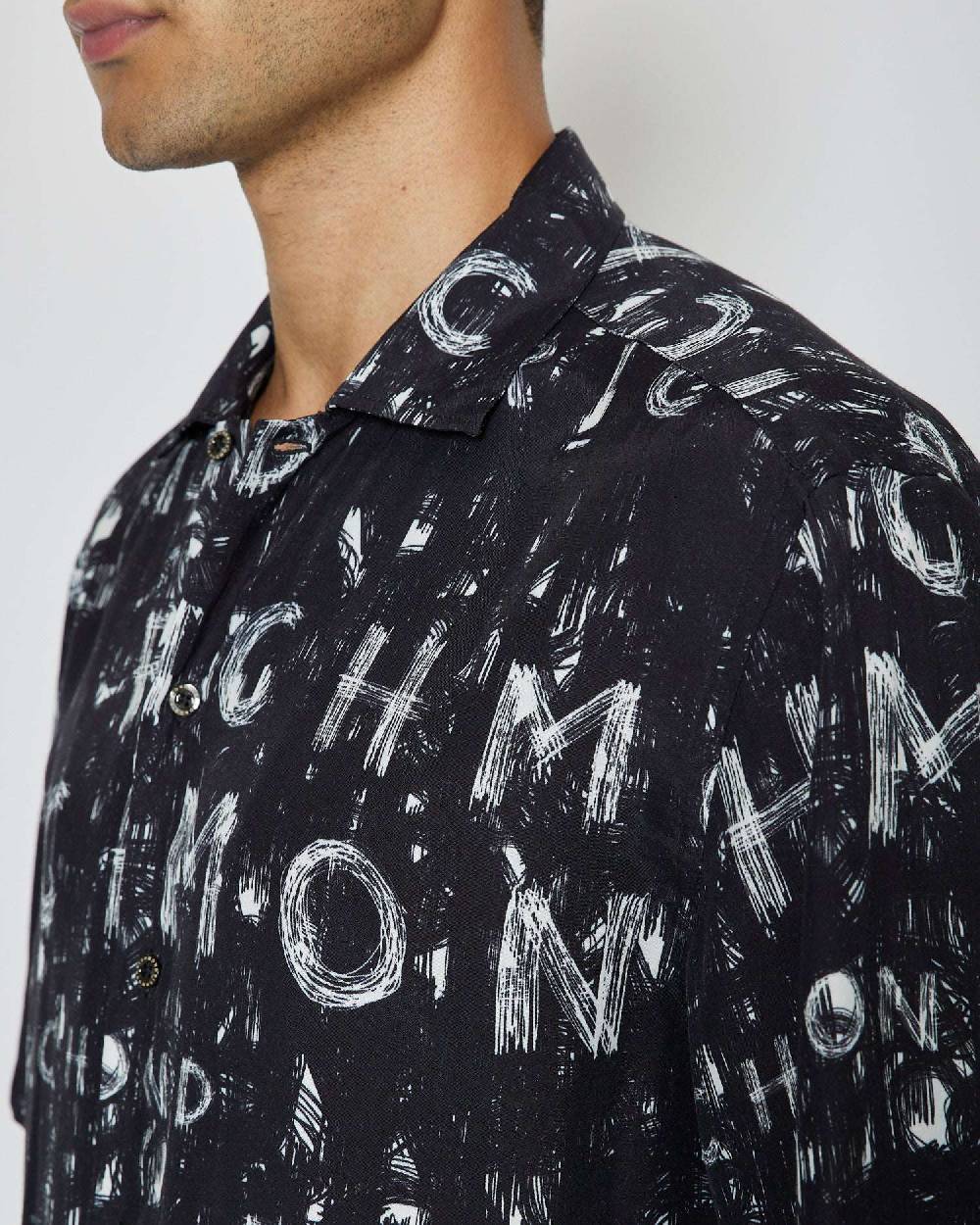 John Richmond Camicia con pattern tone sur tone Convenienza