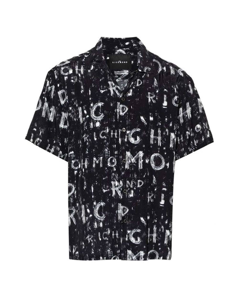 John Richmond Camicia con pattern tone sur tone Convenienza