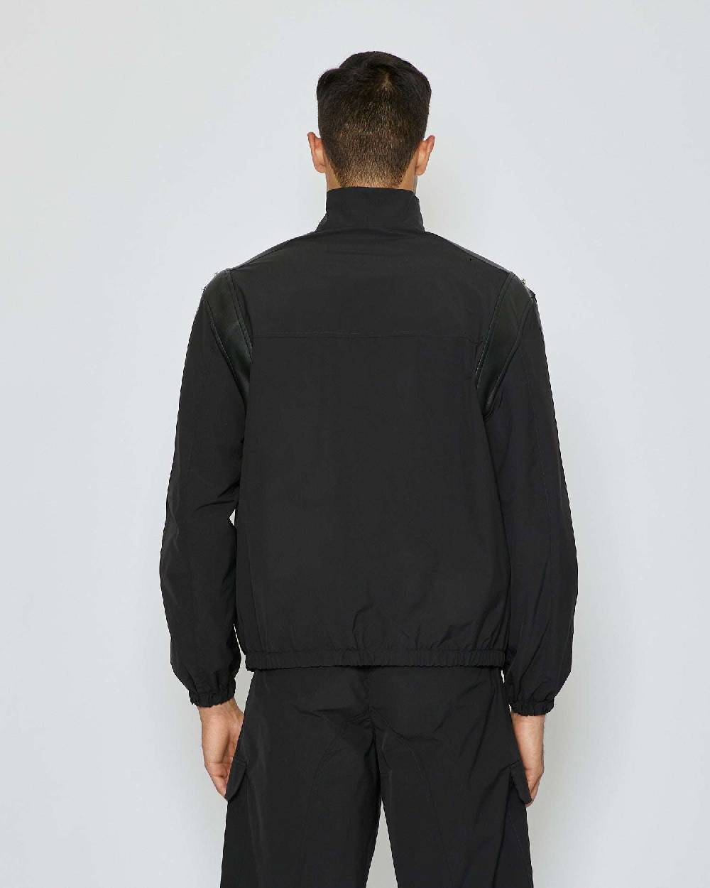 John Richmond Bomber con cappuccio con dettagli in ecopelle Sconto