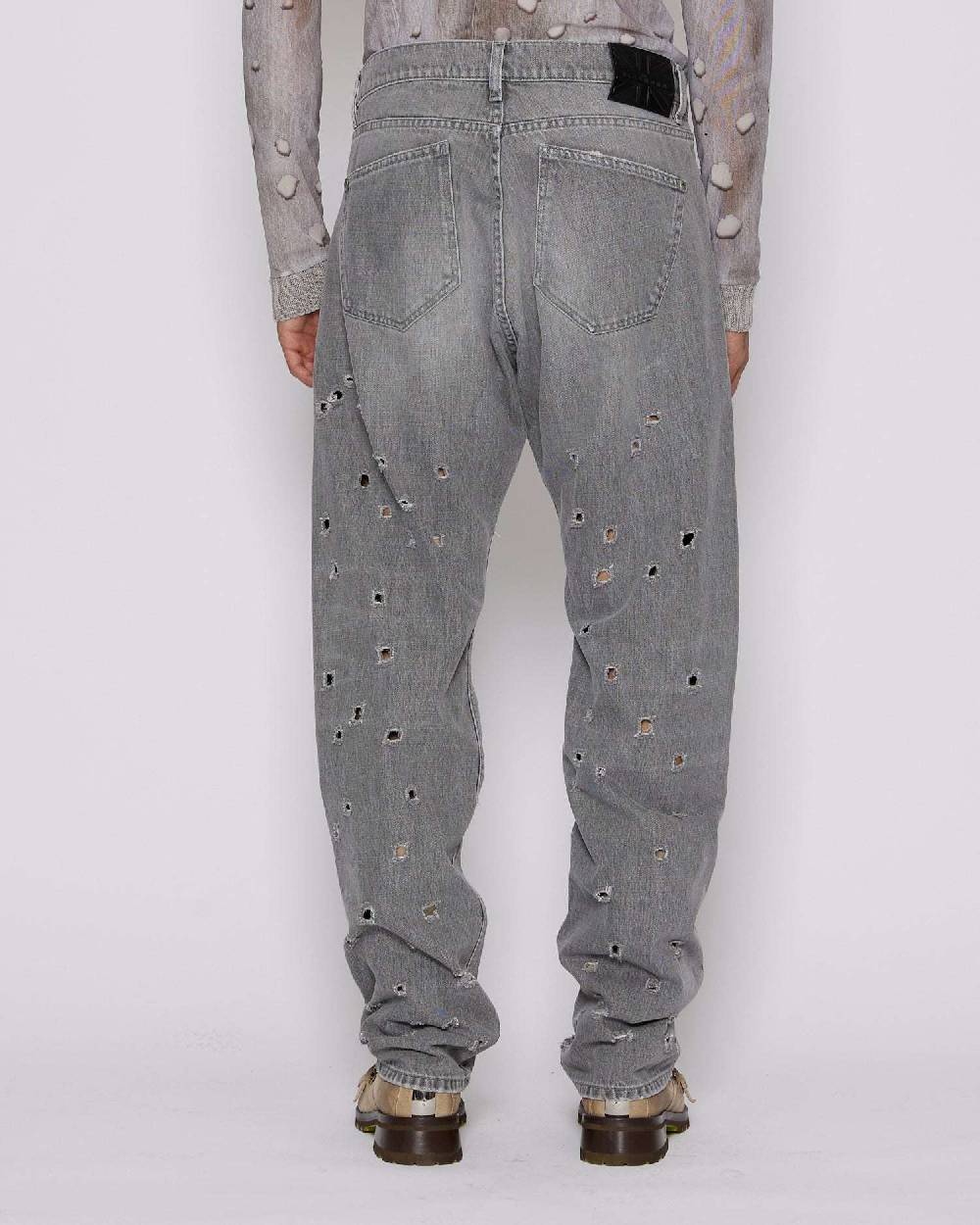 John Richmond Jeans regular con strappi sul davanti Offerta natalizia