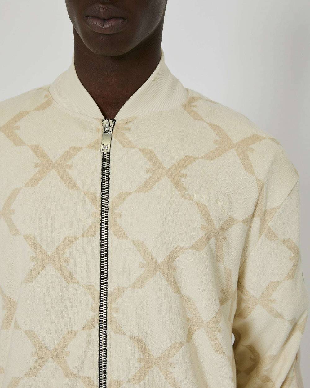 John Richmond Felpa stampata con logo e chiusura con zip Saldi