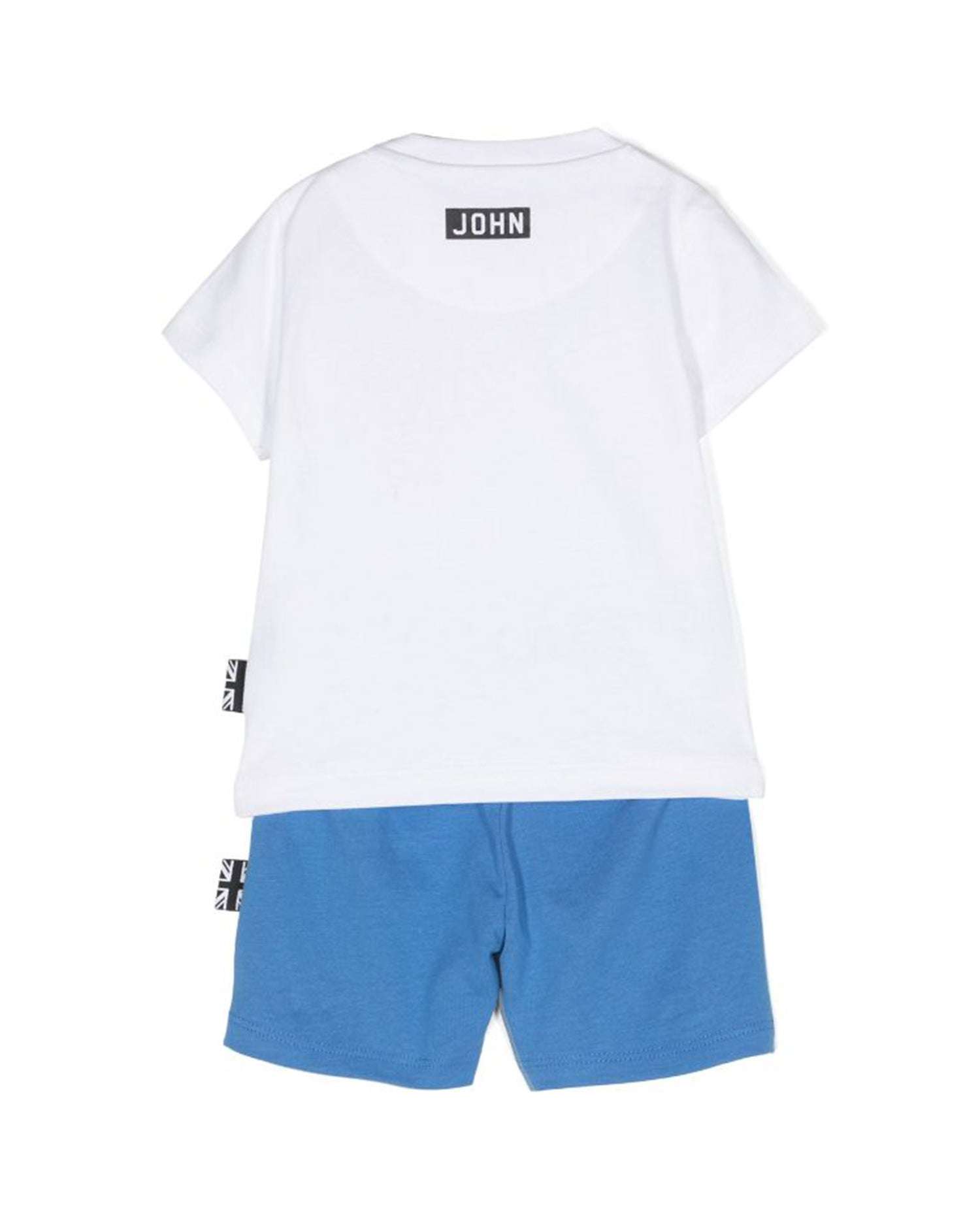 John Richmond kids Completo t-shirt con logo e bermuda Soddisfazione Garantita