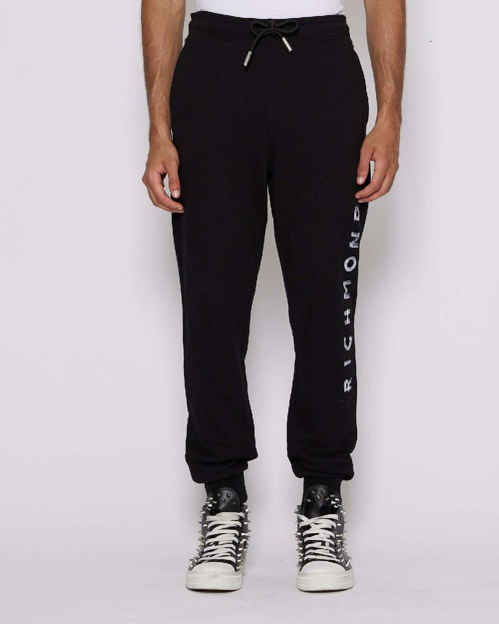 John Richmond Pantaloni da jogging con logo JR sul davanti Economico