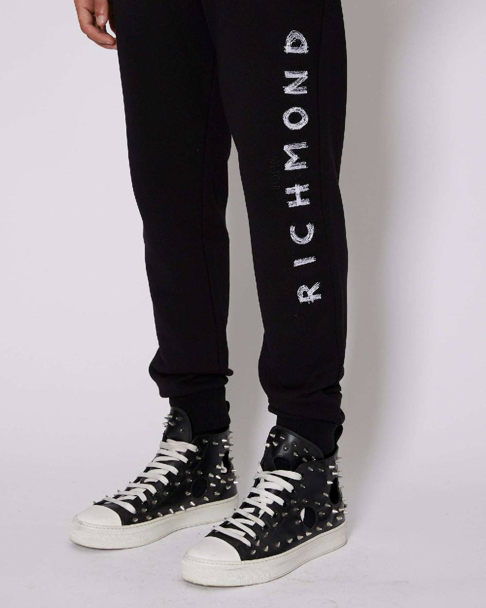 John Richmond Pantaloni da jogging con logo JR sul davanti Economico