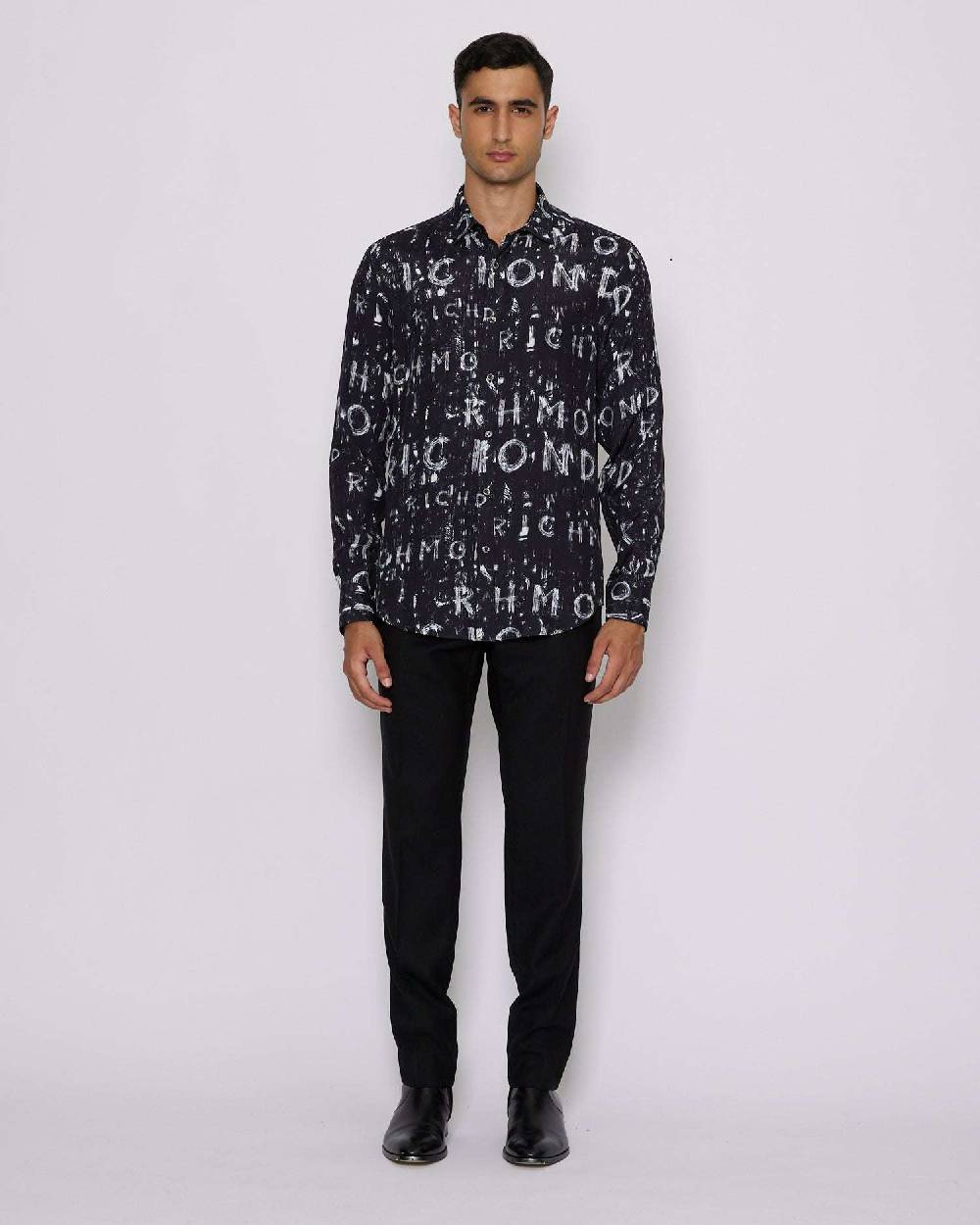 John Richmond Camicia con pattern tone sur tone Hotsell