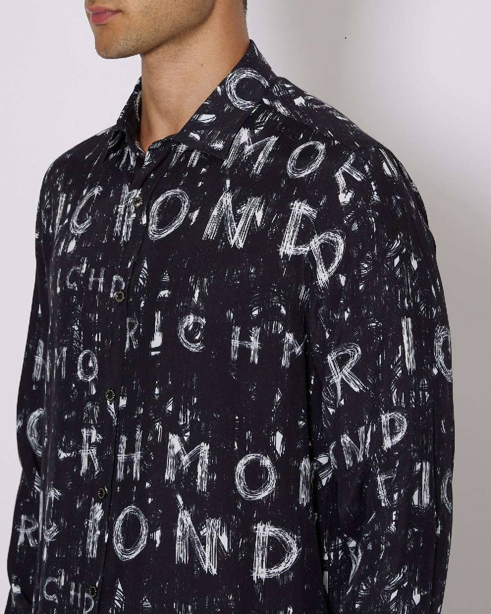John Richmond Camicia con pattern tone sur tone Hotsell