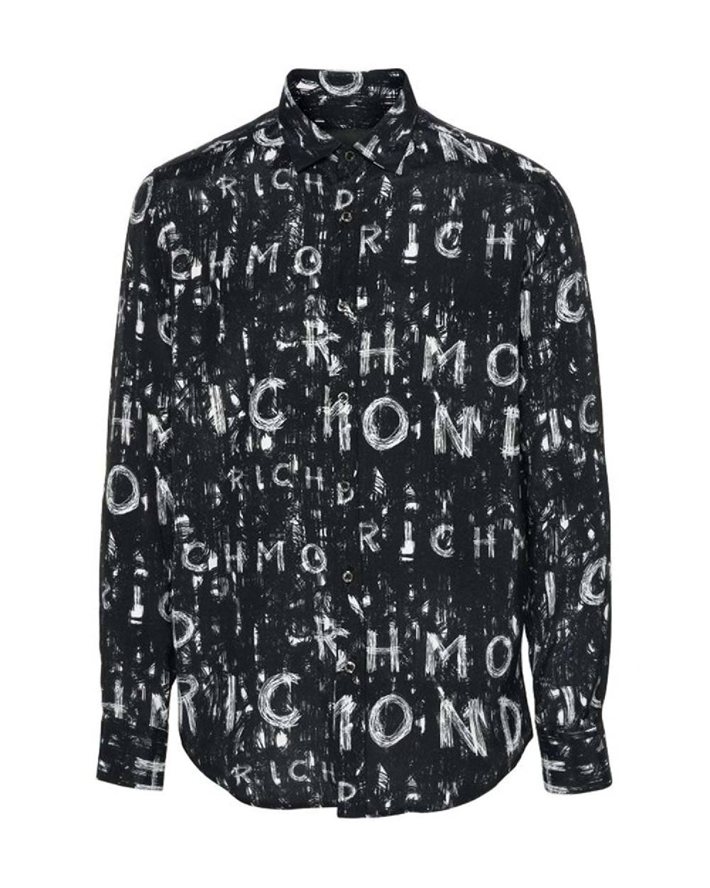 John Richmond Camicia con pattern tone sur tone Hotsell