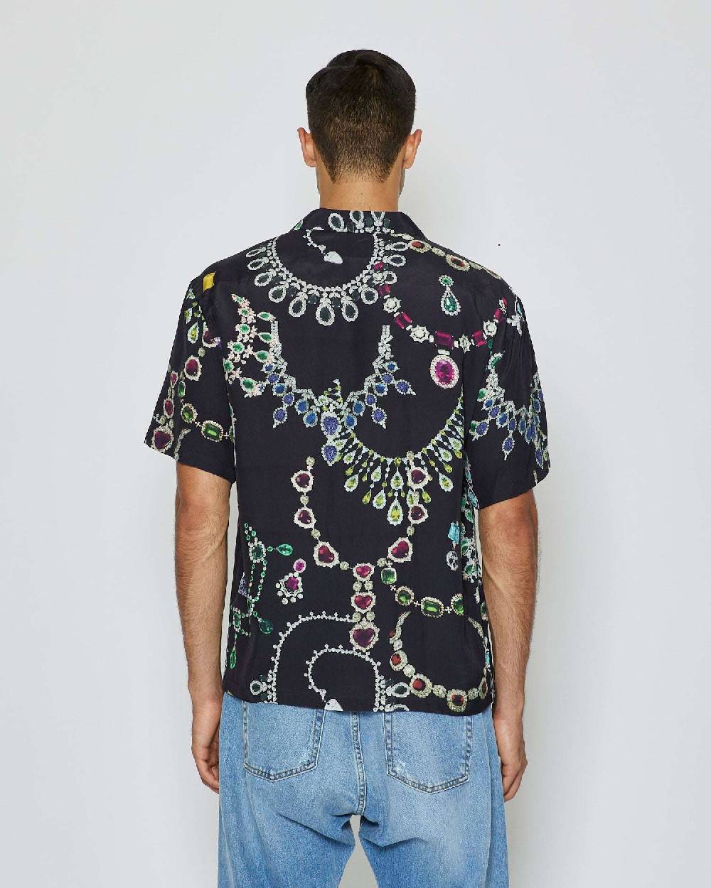 John Richmond Camicia con pattern tone sur tone Vendita Calda