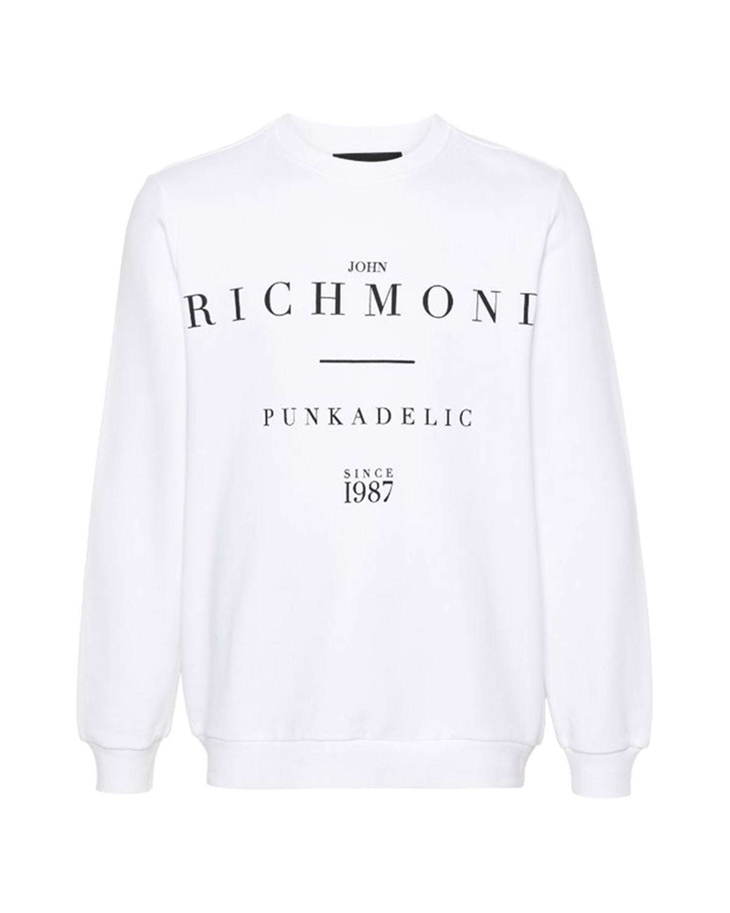 John Richmond Felpa con grafica sul davanti Moda