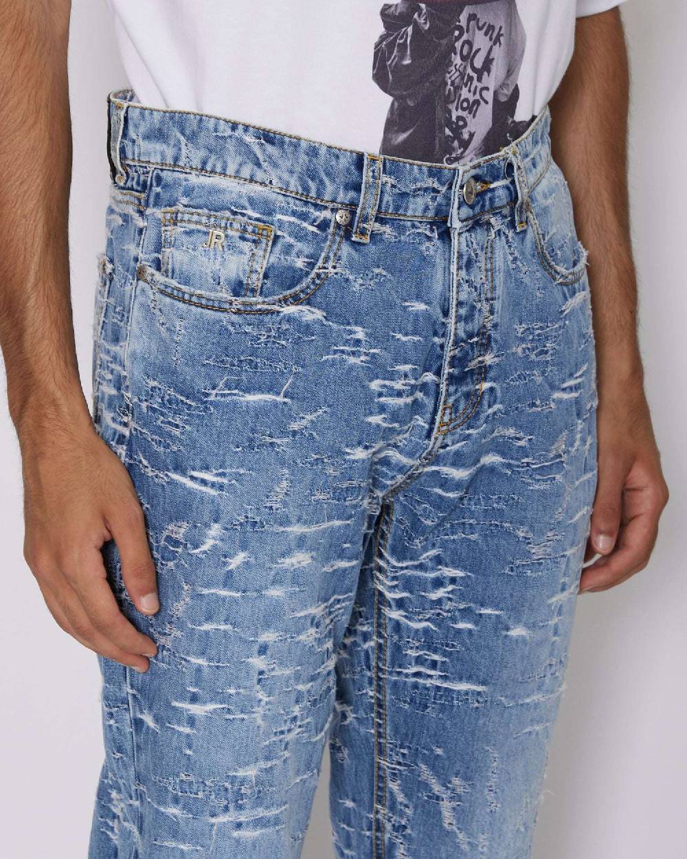 John Richmond Jeans slim con pattern Italia