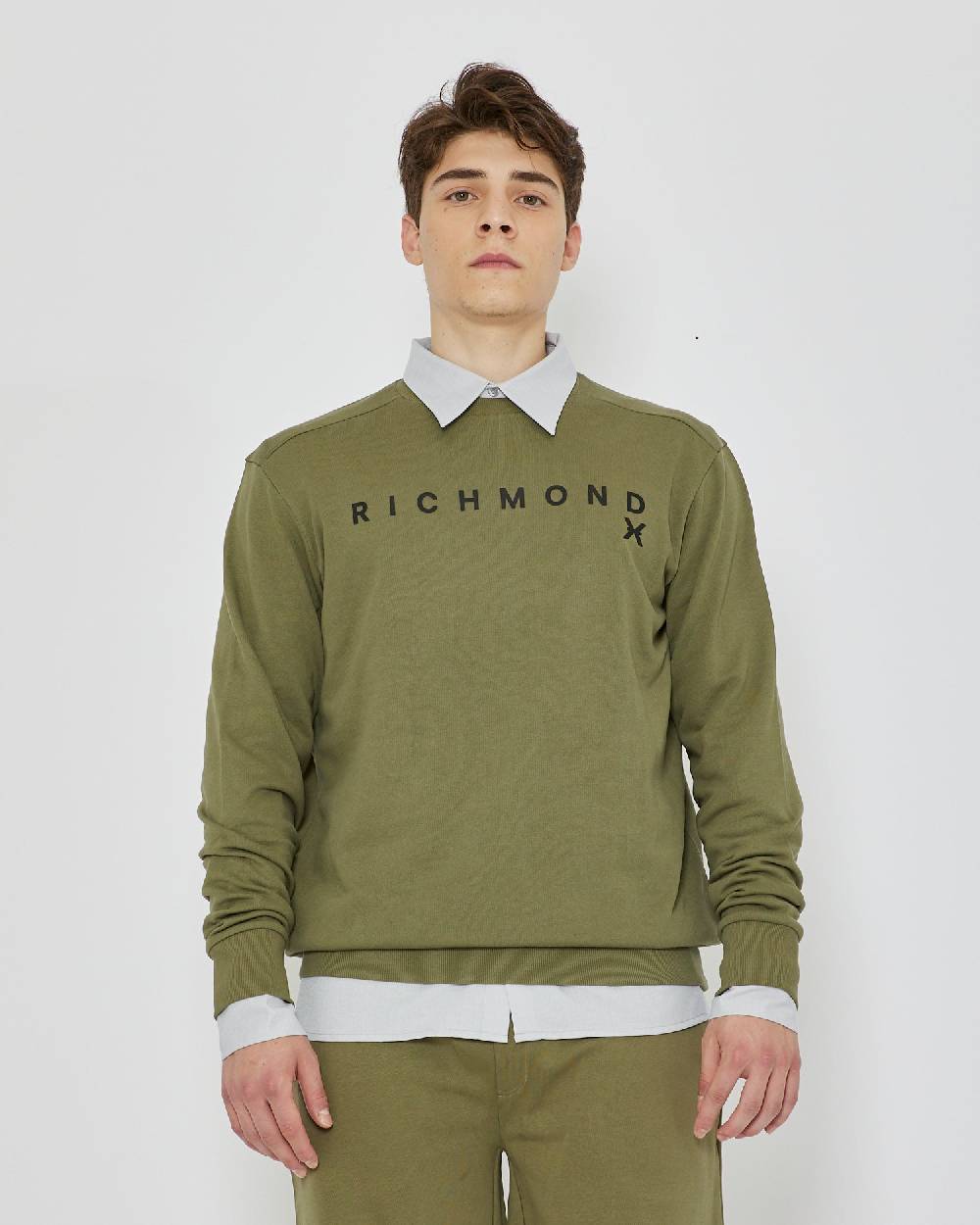 John Richmond Felpa con logo sul davanti Pezzi Unici