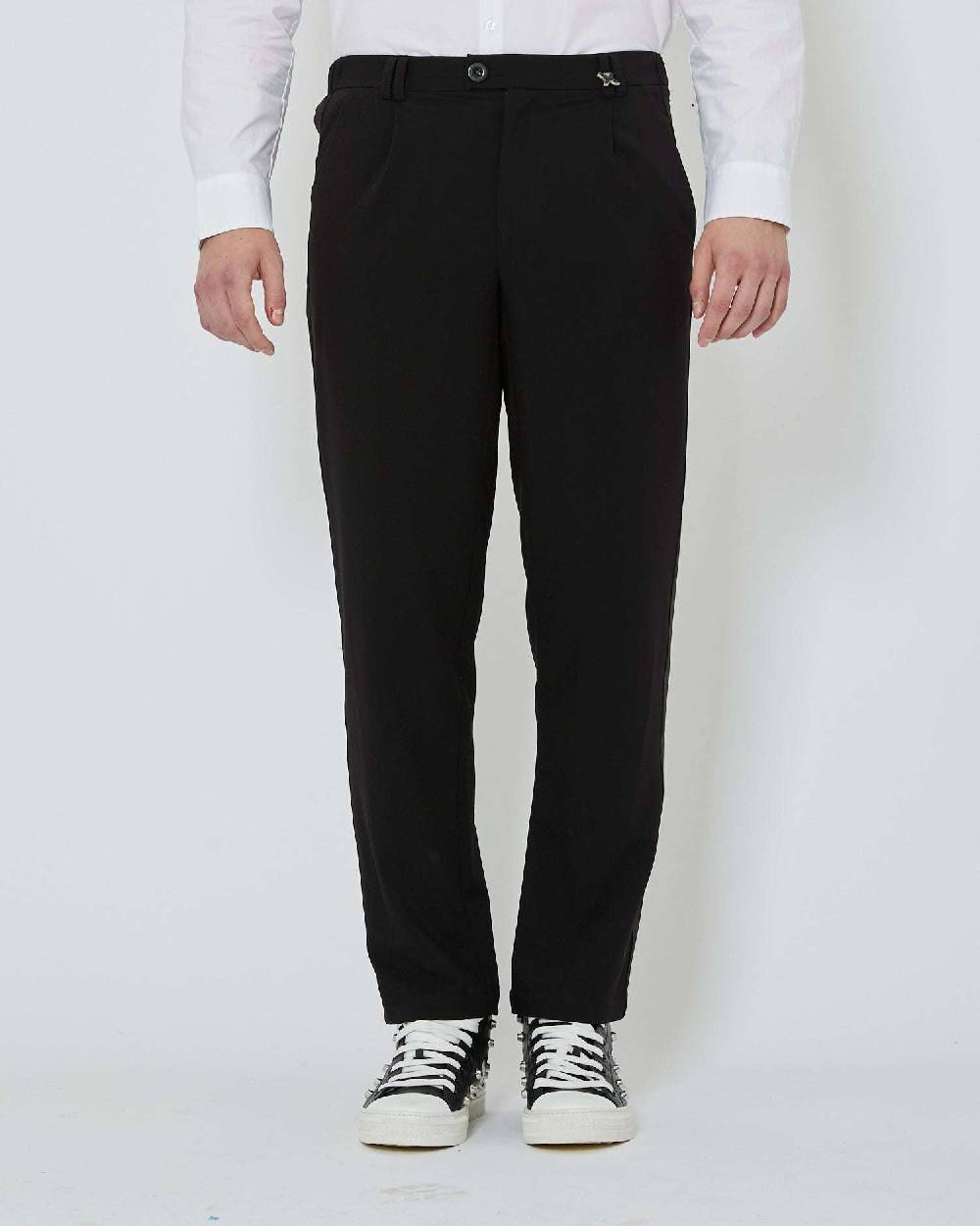 John Richmond Pantaloni regular con bande laterali Prezzo Ridotto