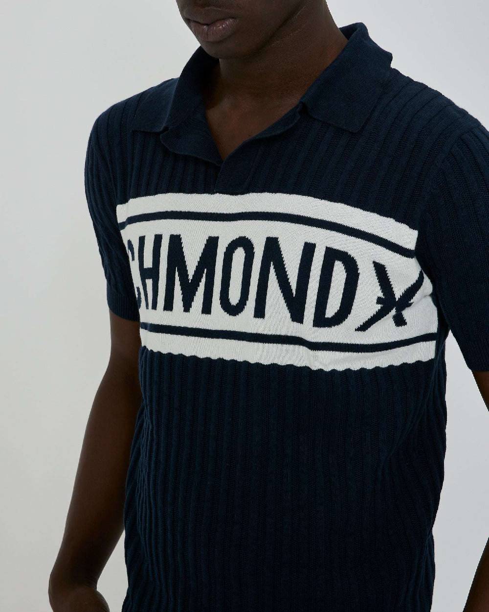 John Richmond Polo con logo bicolor sul davanti Online