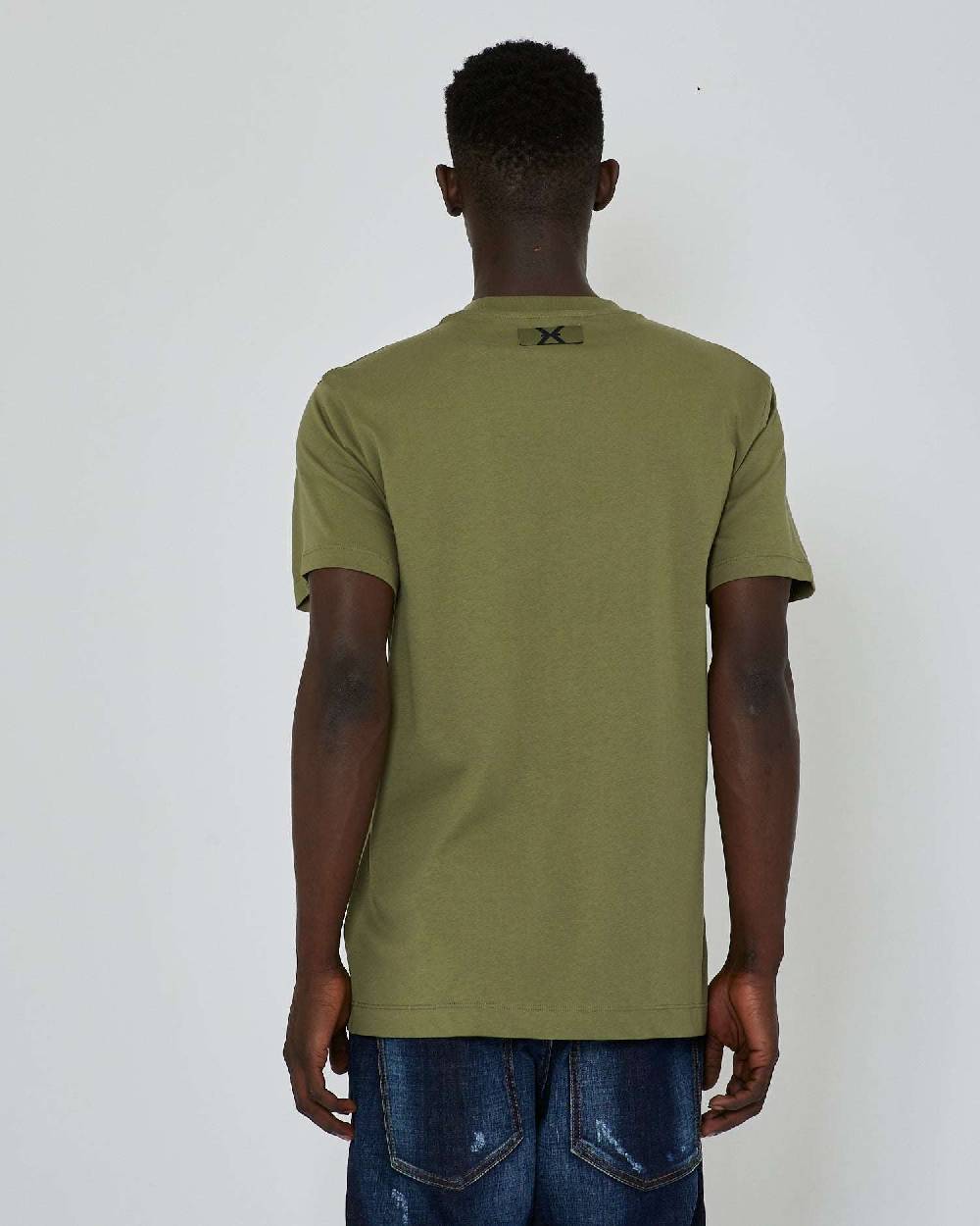 John Richmond T-shirt con logo a contrasto sul davanti In Vendita
