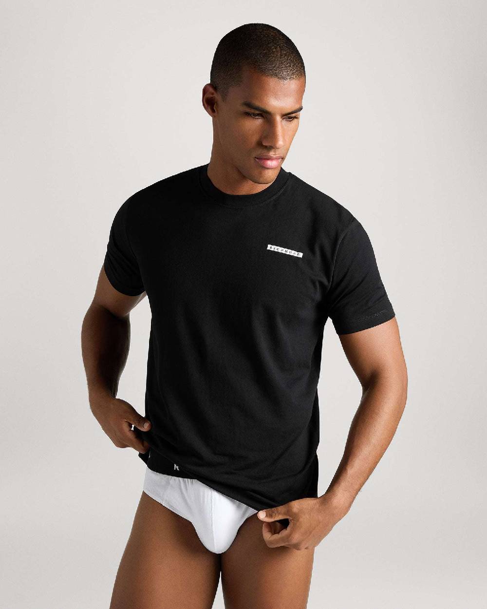 Richmondunderwear T-shirt regular con logo a contrasto Negozi Online
