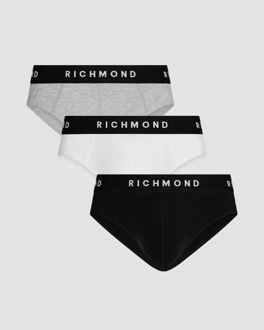 Richmondunderwear Tripack slip vita bassa in cotone pettinato Acquista Ora