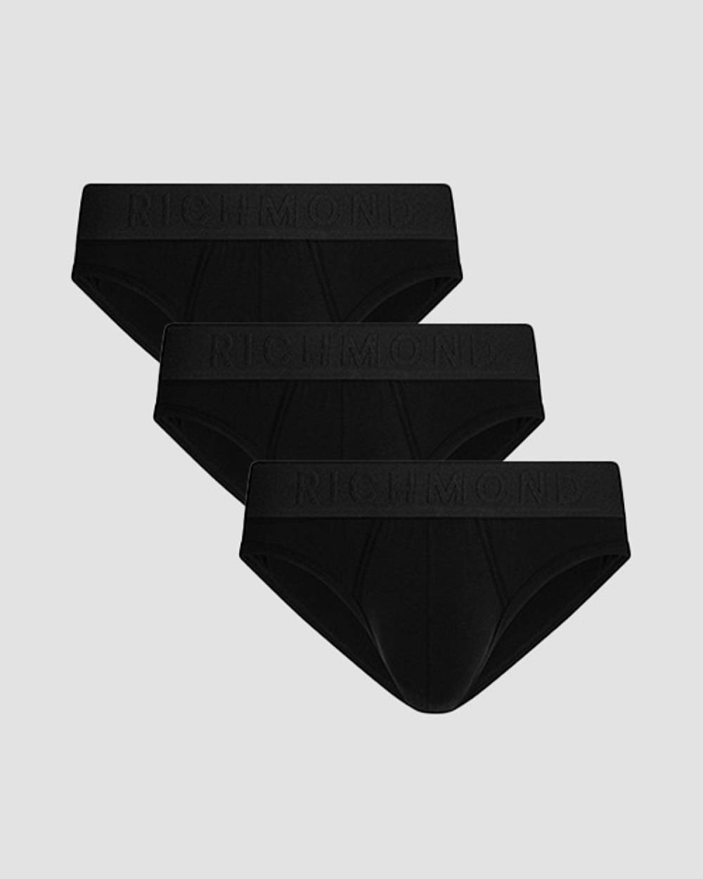 Richmondunderwear Tripack slip vita bassa tricolor in cotone pettinato Consegna Veloce
