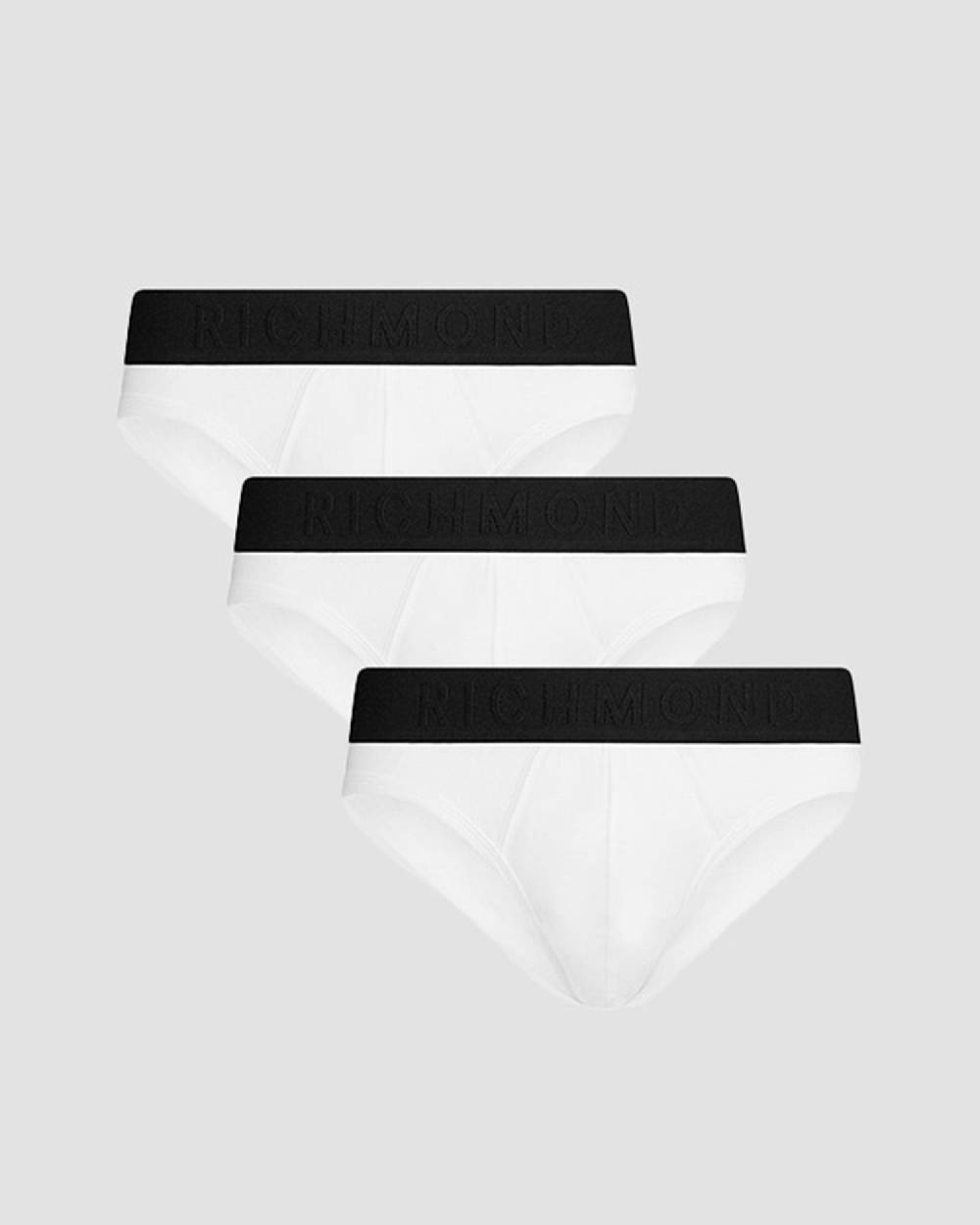Richmondunderwear Tripack slip vita bassa tricolor in cotone pettinato Consegna Veloce