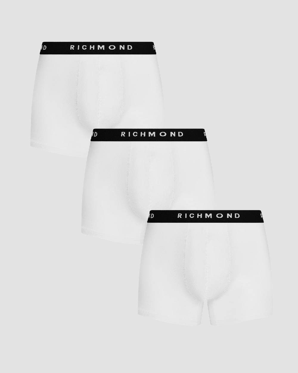 Richmondunderwear Tripack boxer tricolor vita bassa in cotone pettinato Promozione Limitata