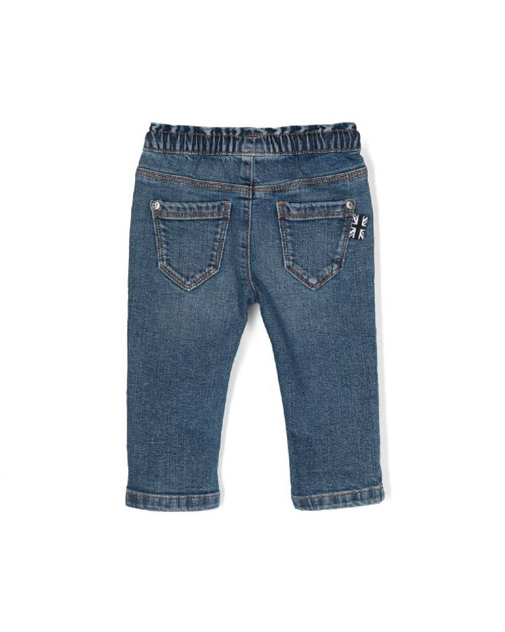 John Richmond kids Jeans con logo ricamato sul davanti Sottocosto