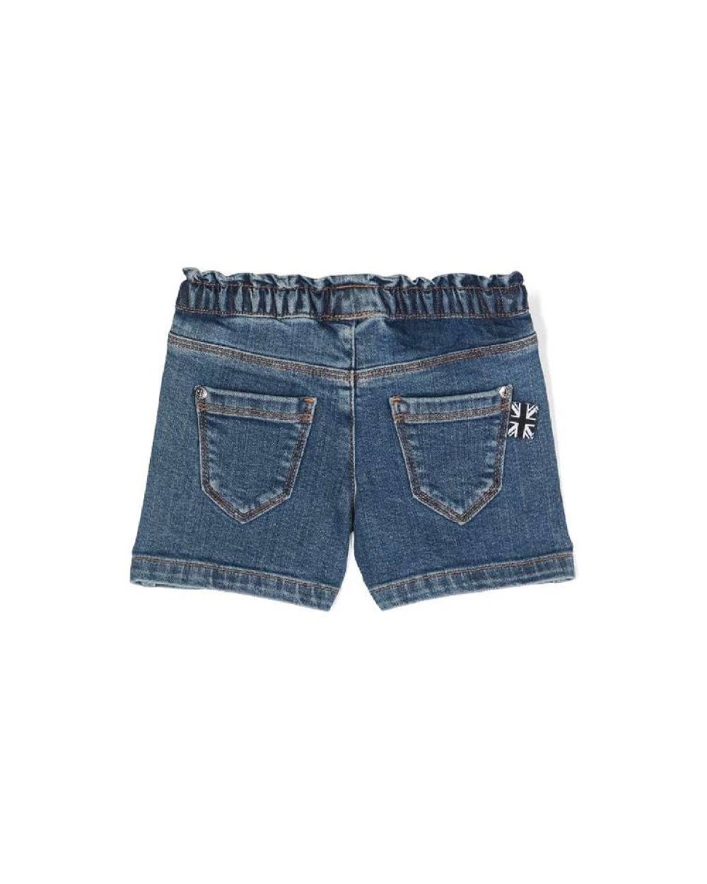 John Richmond kids Bermuda in denim con logo sul davanti Convenienza