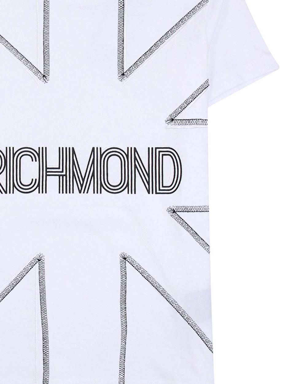 John Richmond kids T-shirt con logo sul davanti Sconto