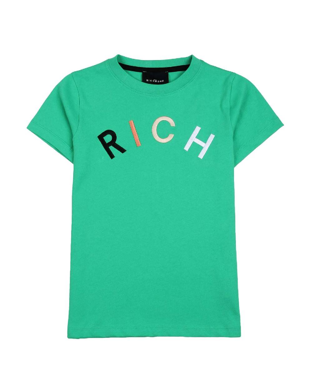 John Richmond kids T-shirt con logo sul davanti Offerta