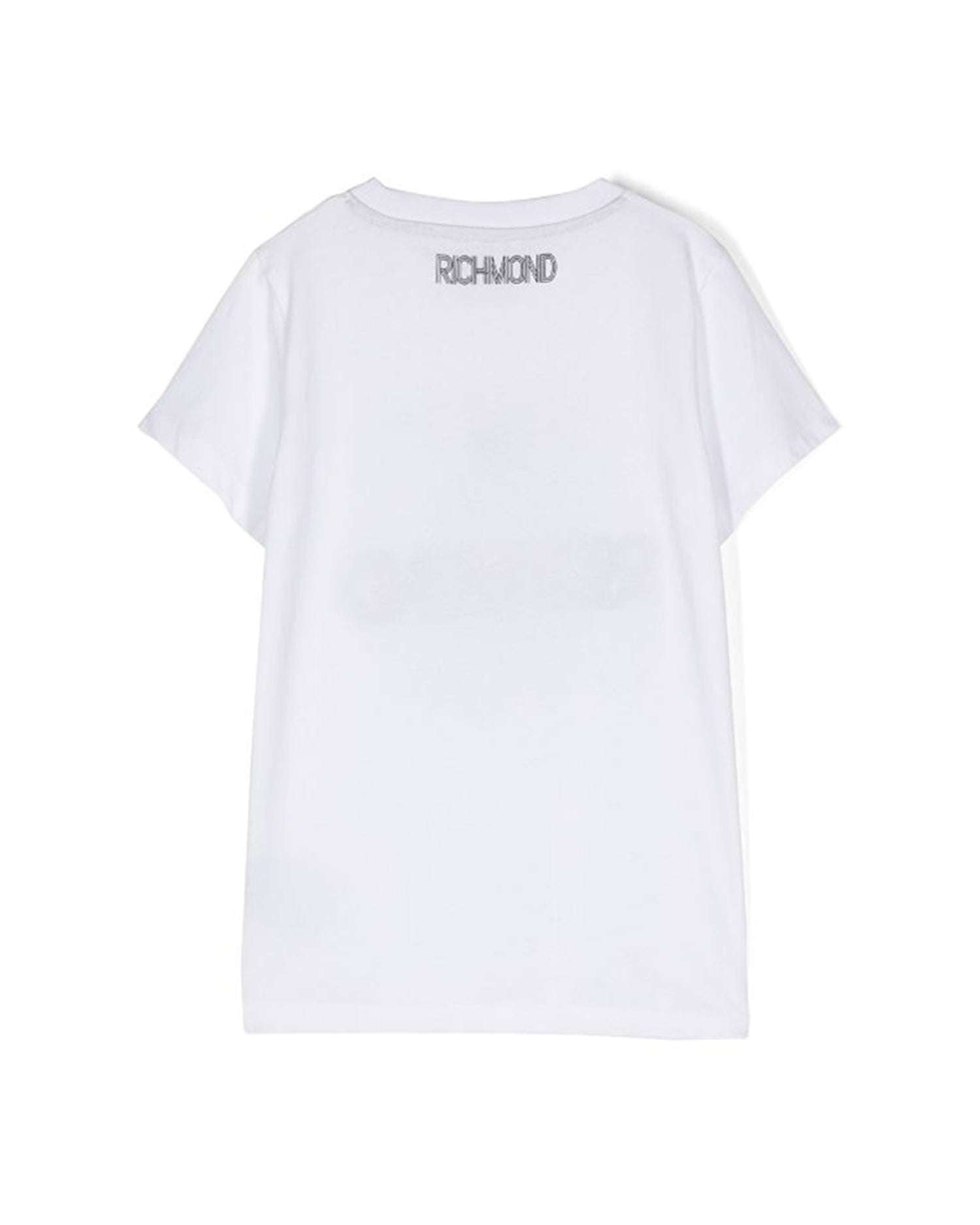 John Richmond kids T-shirt con logo e grafica sul davanti Economico