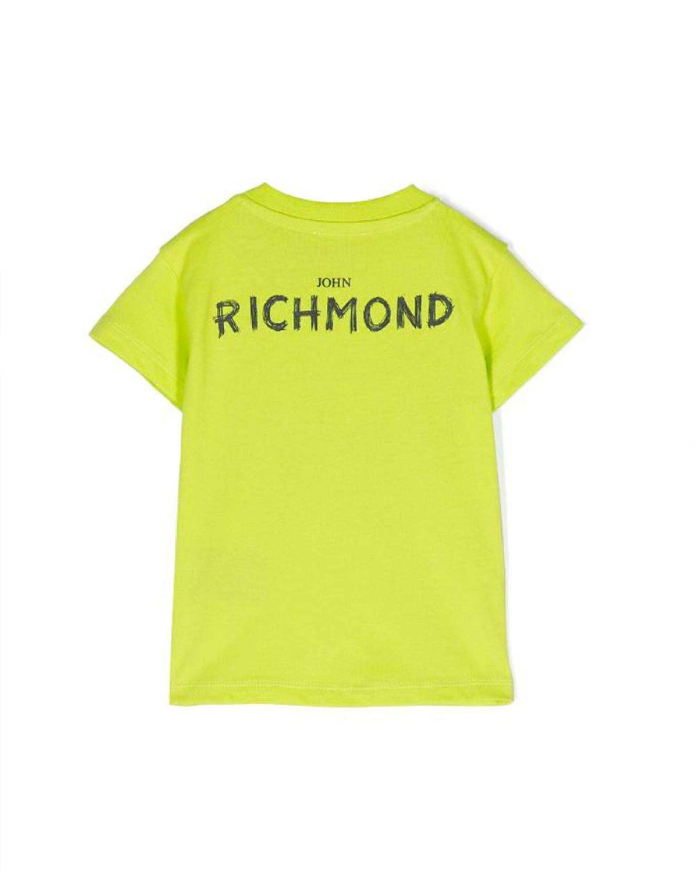 John Richmond kids T-shirt con logo sul davanti Online