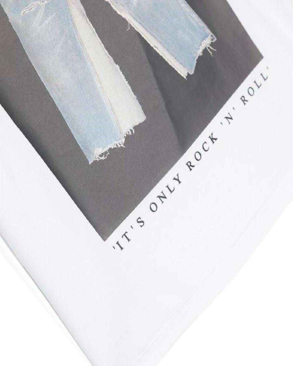 John Richmond kids T-shirt con grafica sul davanti e sul retro In Vendita
