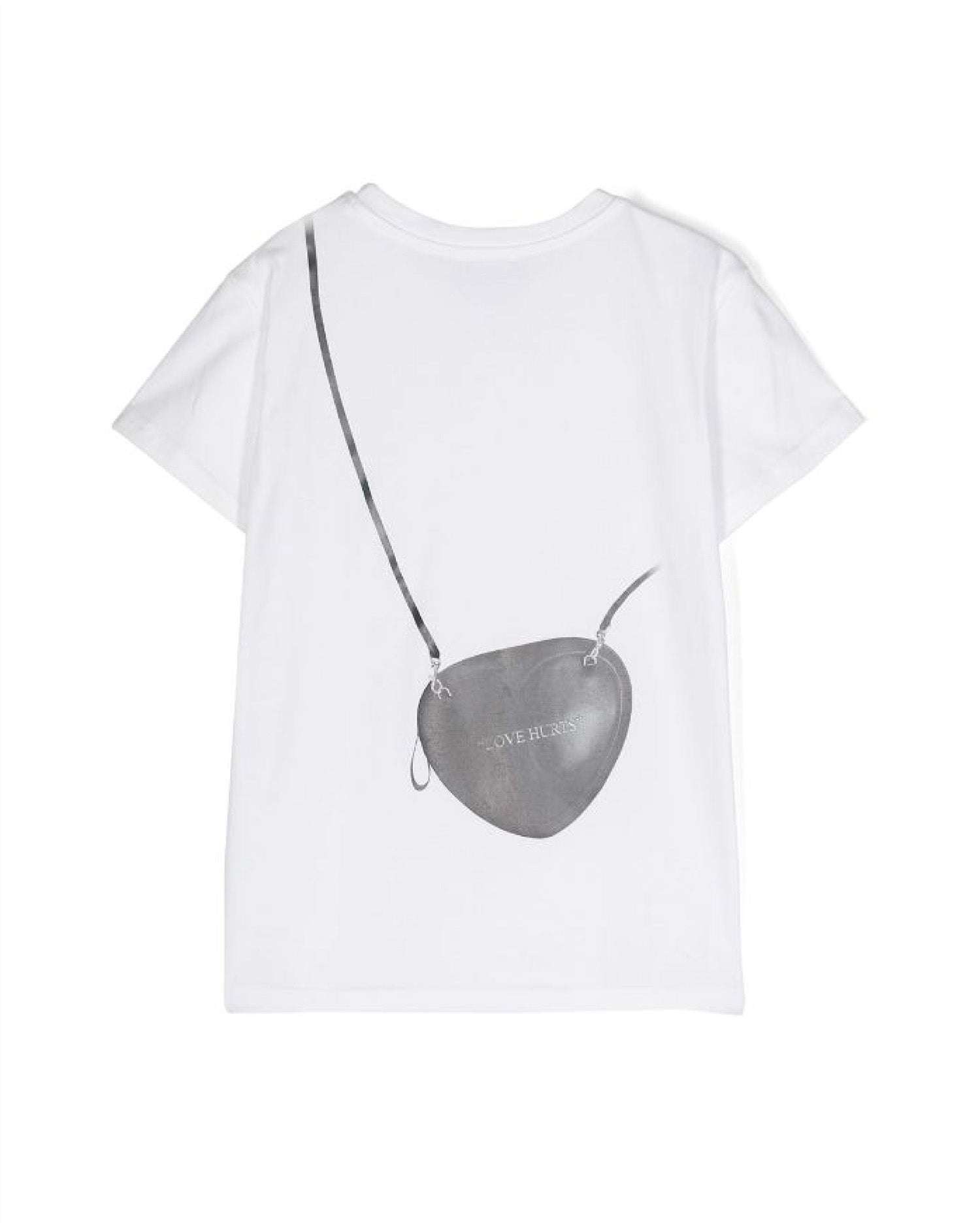 John Richmond kids T-shirt con grafica sul davanti e sul retro Saldi