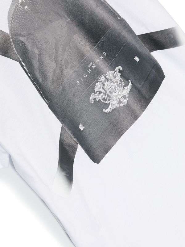 John Richmond kids T-shirt con stampa sul davanti e sul retro Offerte