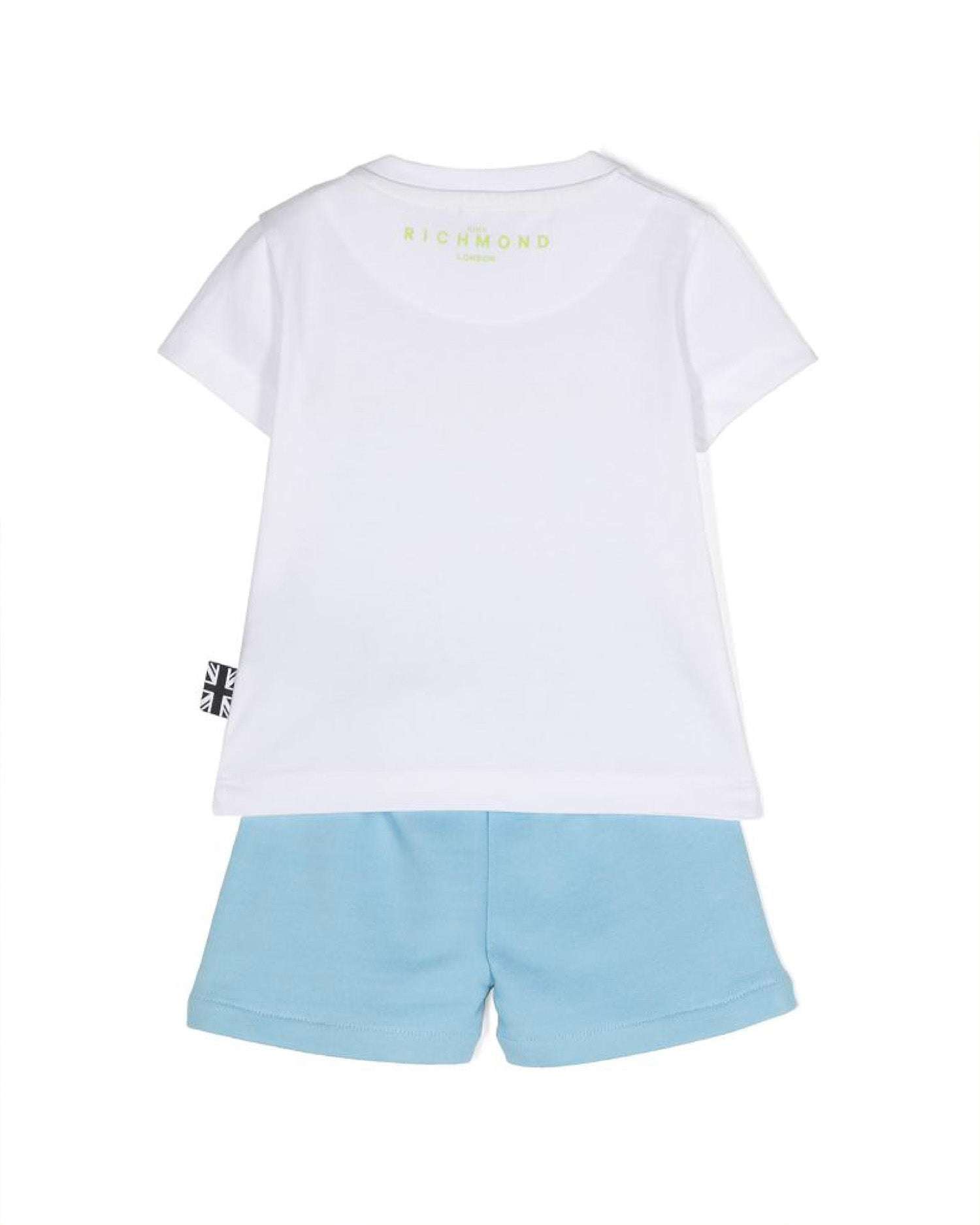 John Richmond kids Completo t-shirt con logo e bermuda Moda