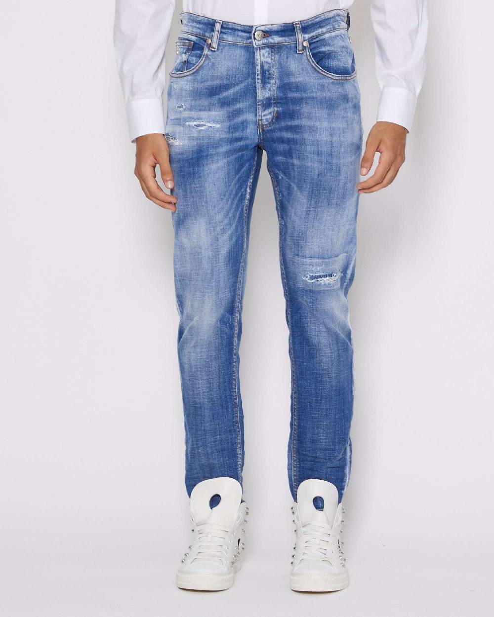 John Richmond Jeans slim con lavaggio effeto used Sottocosto