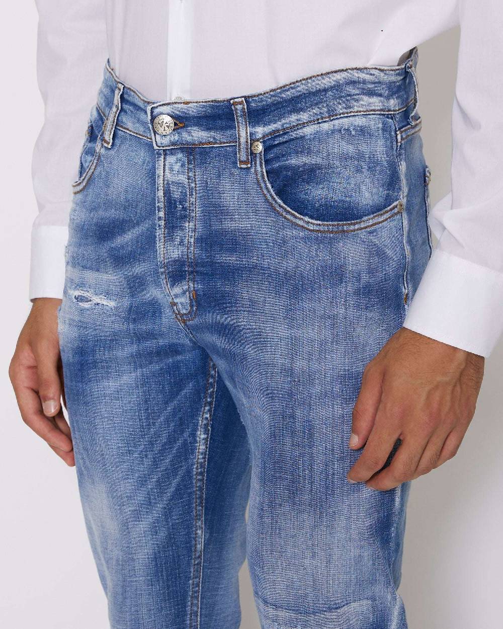 John Richmond Jeans slim con lavaggio effeto used Sottocosto