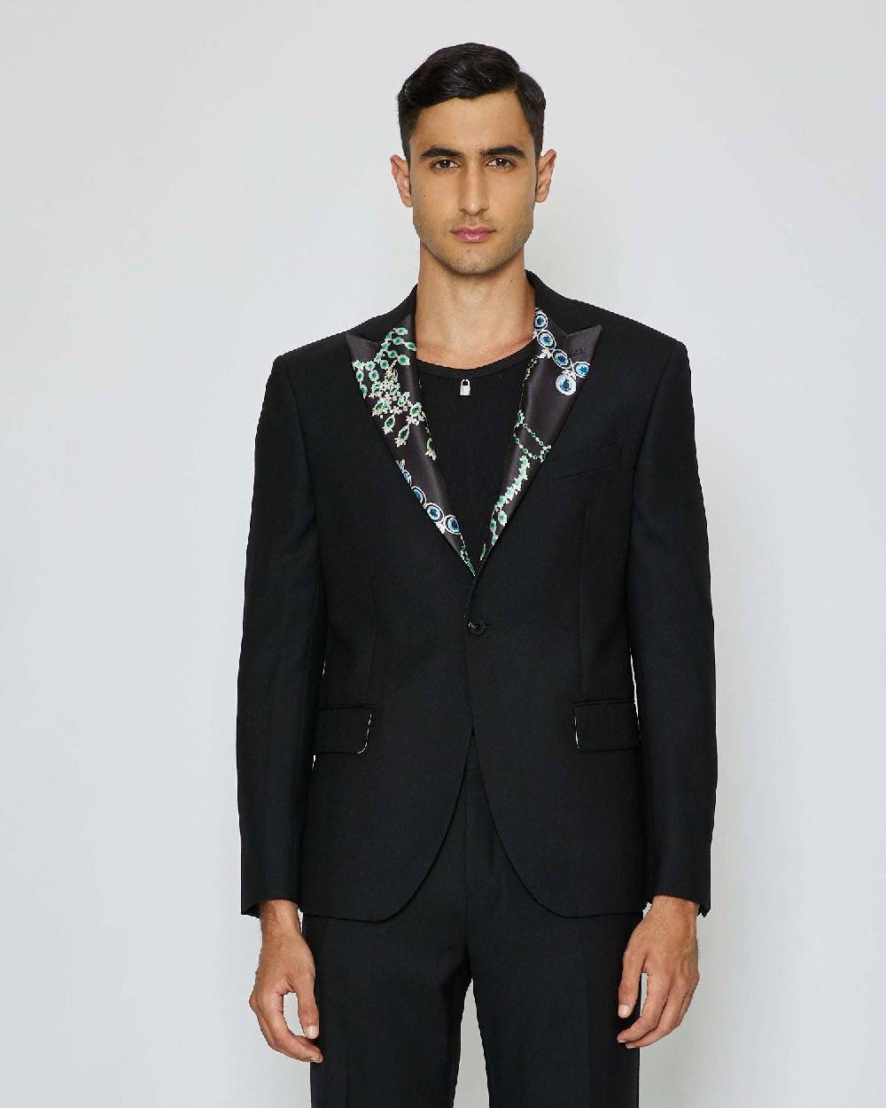 John Richmond Blazer monopetto con revers con pattern Convenienza