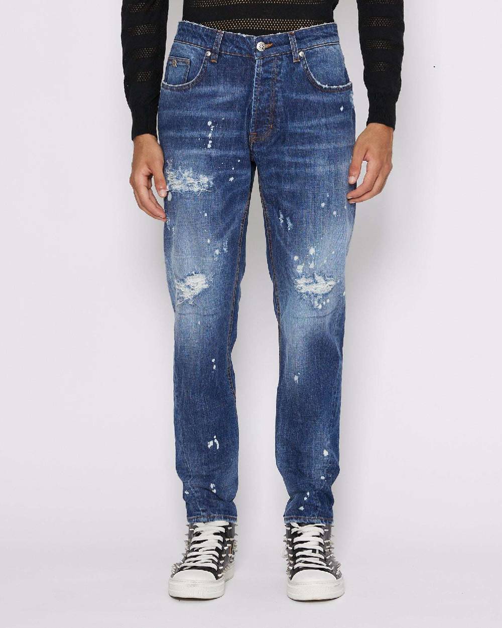 John Richmond Jeans slim con strappi sul davanti Novità