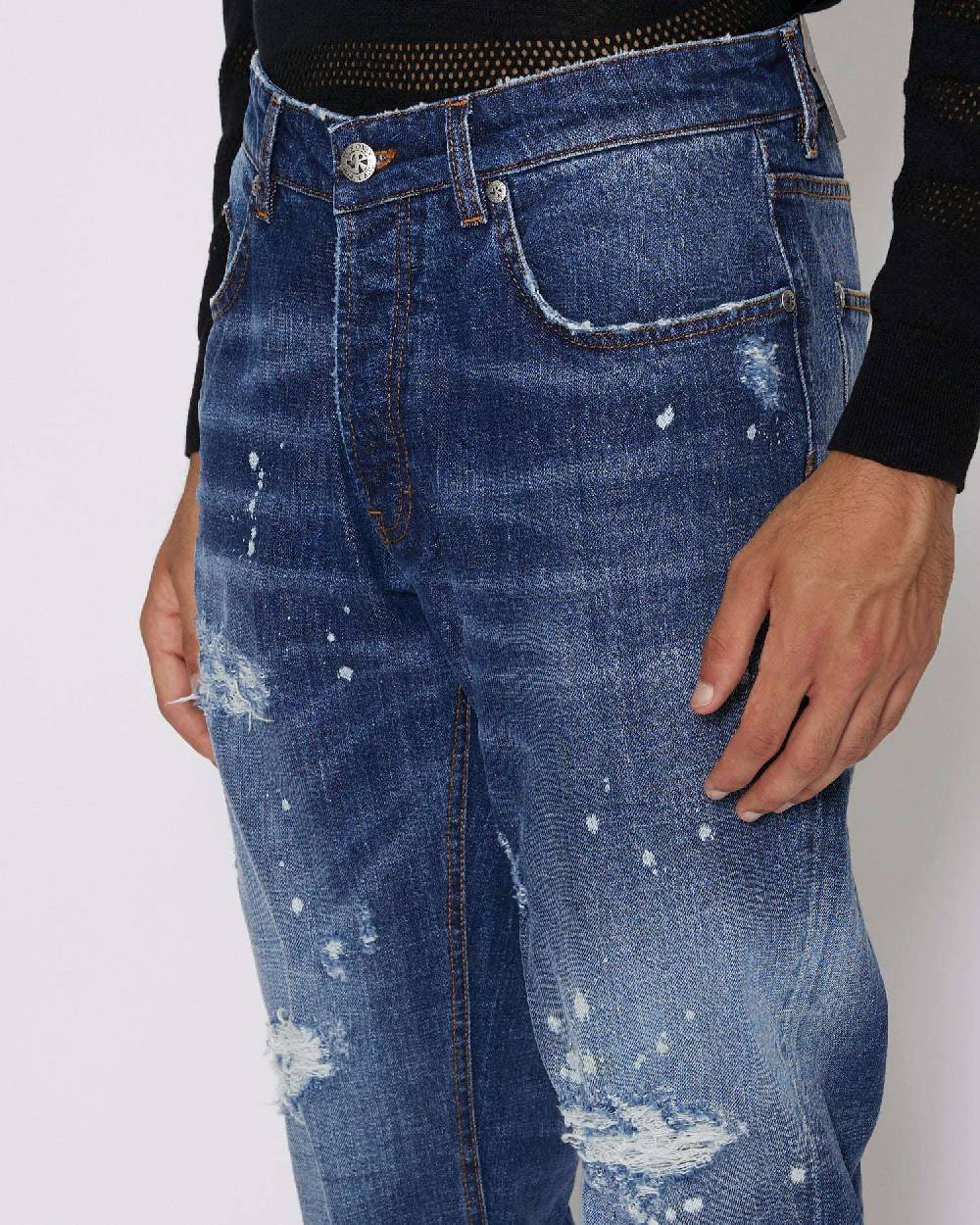 John Richmond Jeans slim con strappi sul davanti Novità