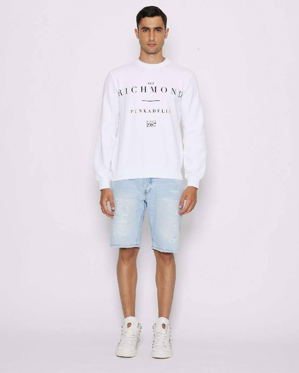 John Richmond Bermuda in denim In Vendita