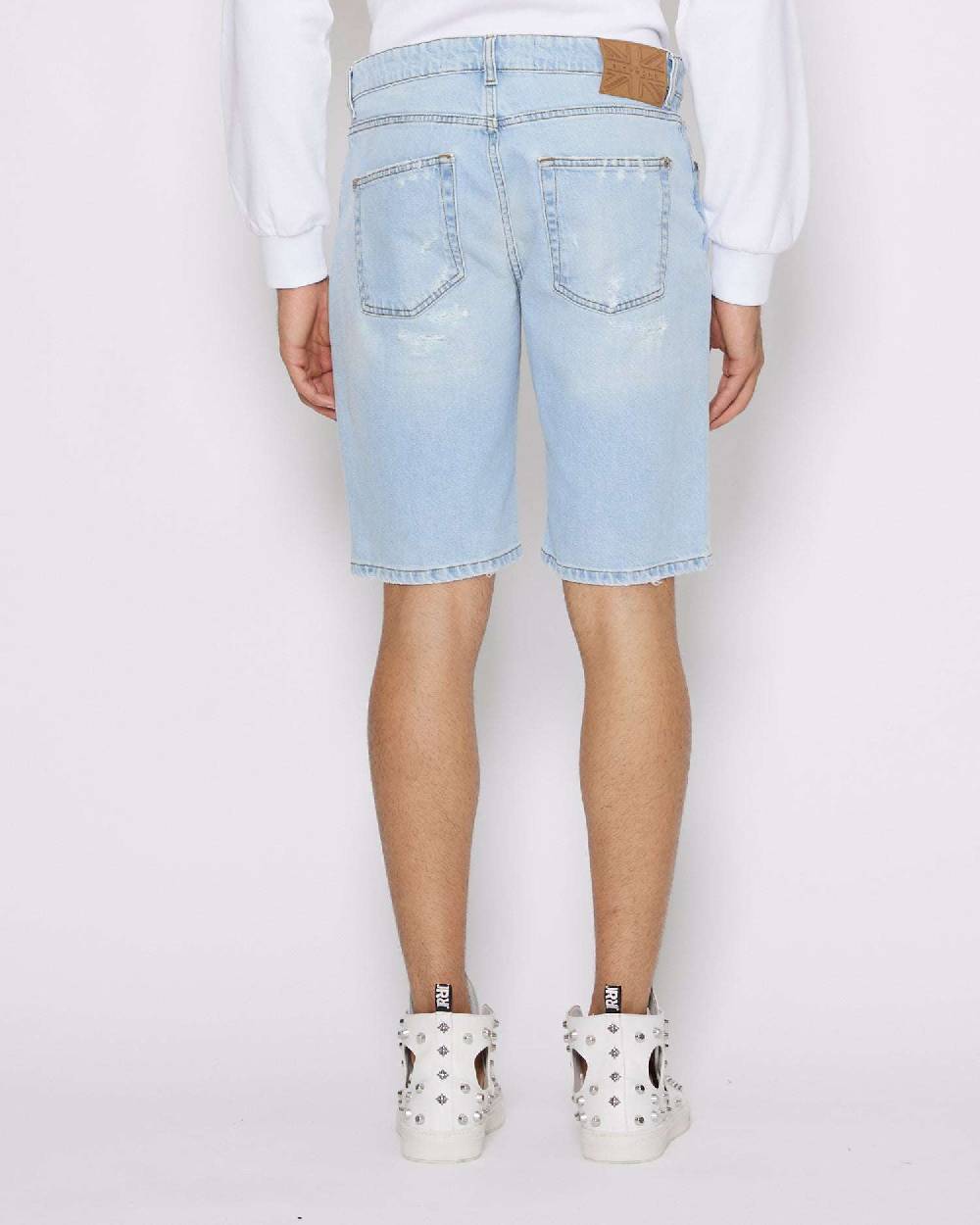 John Richmond Bermuda in denim In Vendita