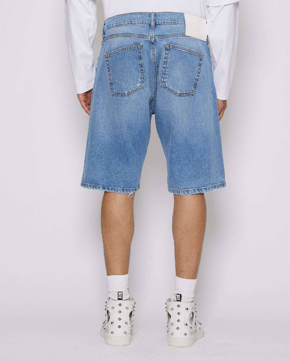 John Richmond Bermuda regular in denim Hotsell