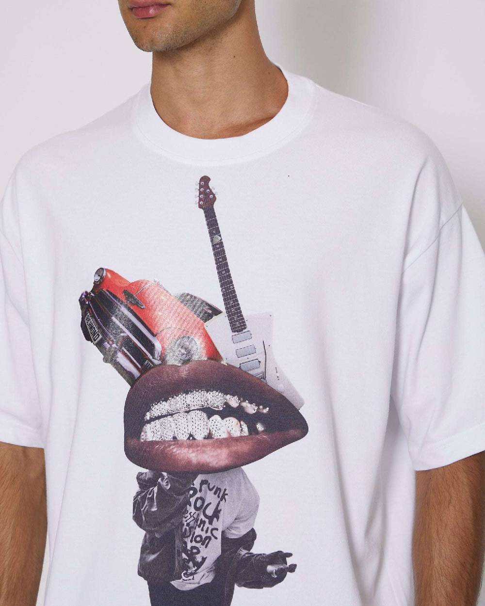 John Richmond T-shirt con grafica Vendita Calda
