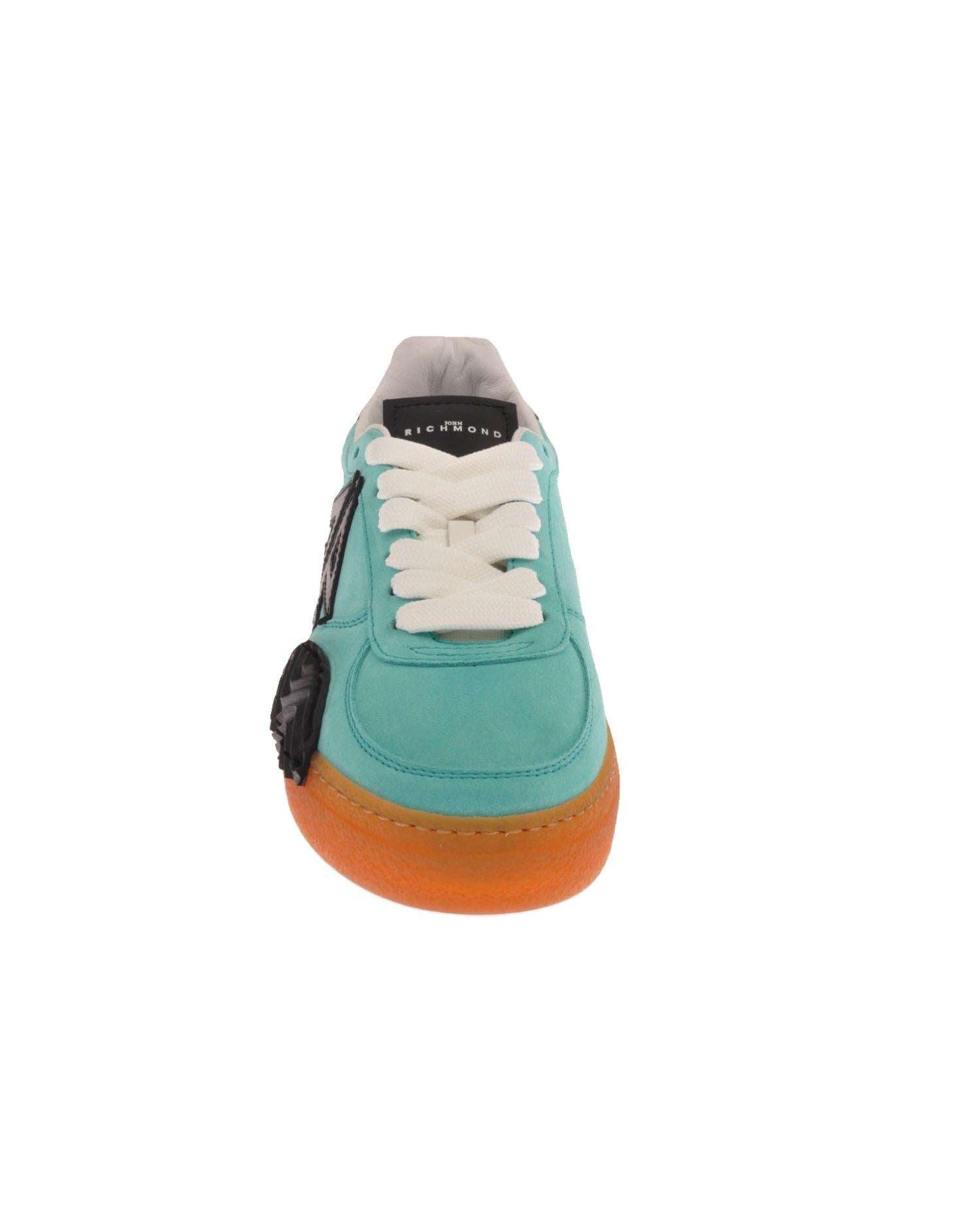 John Richmond Sneakers in pelle scamosciata con logo Nuovo