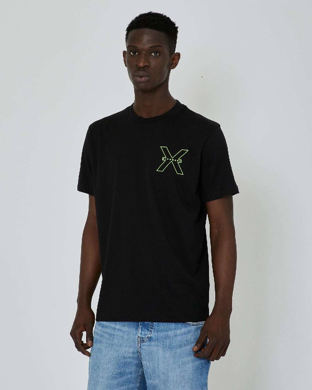 John Richmond T-shirt con logo a contrasto sul davanti Fino Al -60%