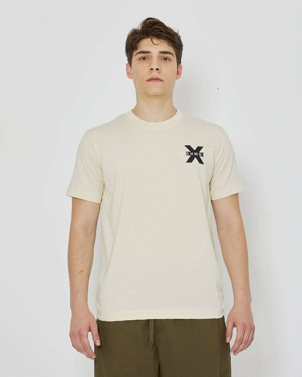 John Richmond T-shirt con logo ricamato sul davanti Sottocosto