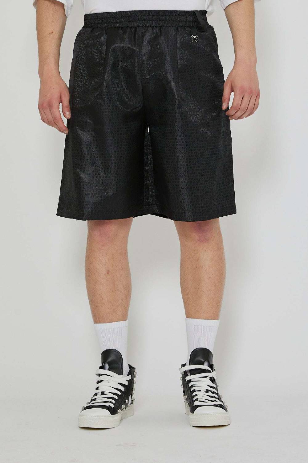 John Richmond Bermuda con logo tone sur tone Presa
