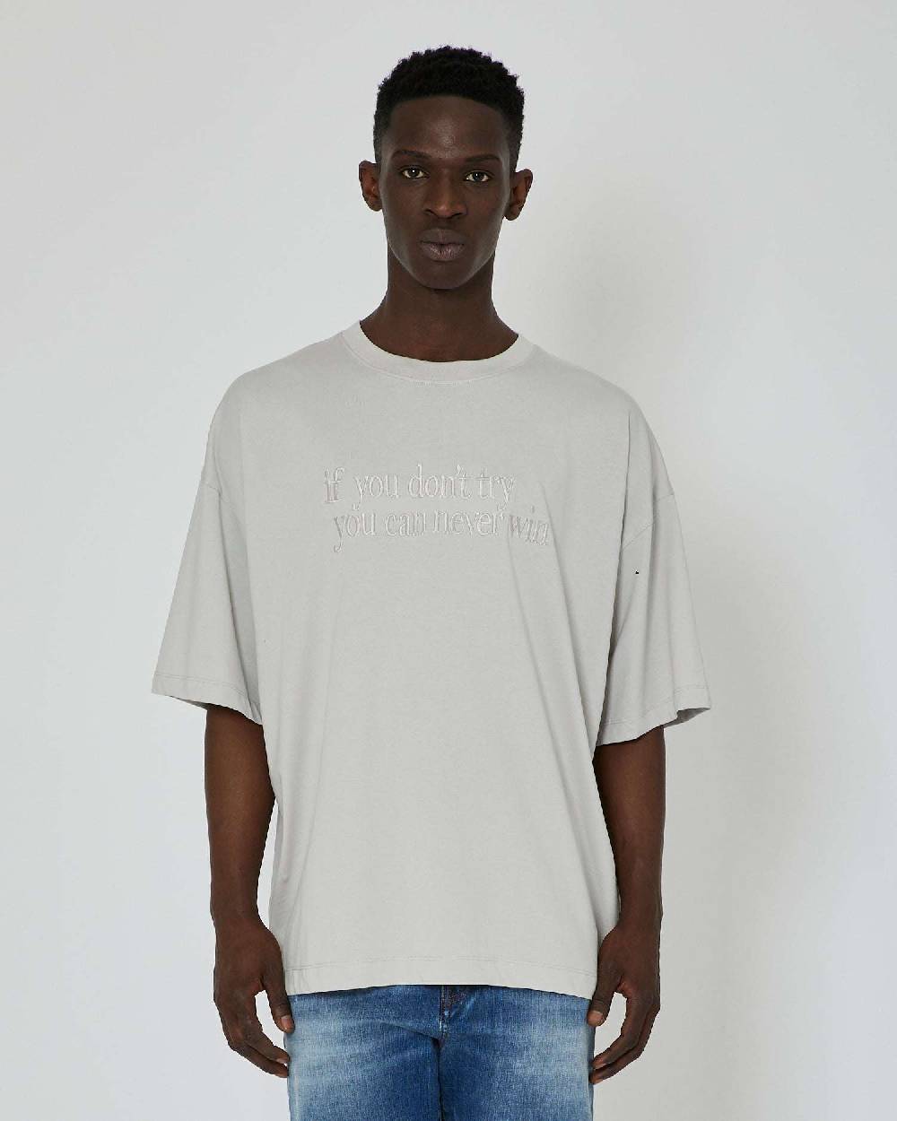 John Richmond T-shirt over con stampa ricamata sul davanti I Più Venduti
